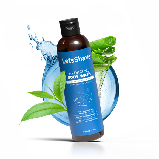 LetsShave Hydrating Body Wash – Energizing Arabic Oud (250 ml)
