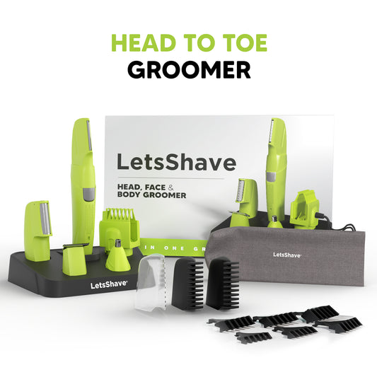 LetsShave Head, Face & Body Groomer – All-in-One Men’s Grooming Kit