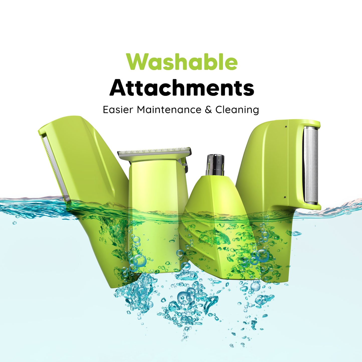 Head, Face & Body Groomer | All-in-One Rechargeable Trimmer for Men with Attachments