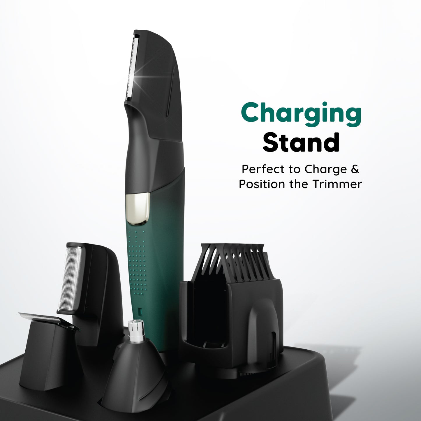 Head, Face & Body Groomer for Men – 19-Piece All-in-One Trimmer & Grooming Kit