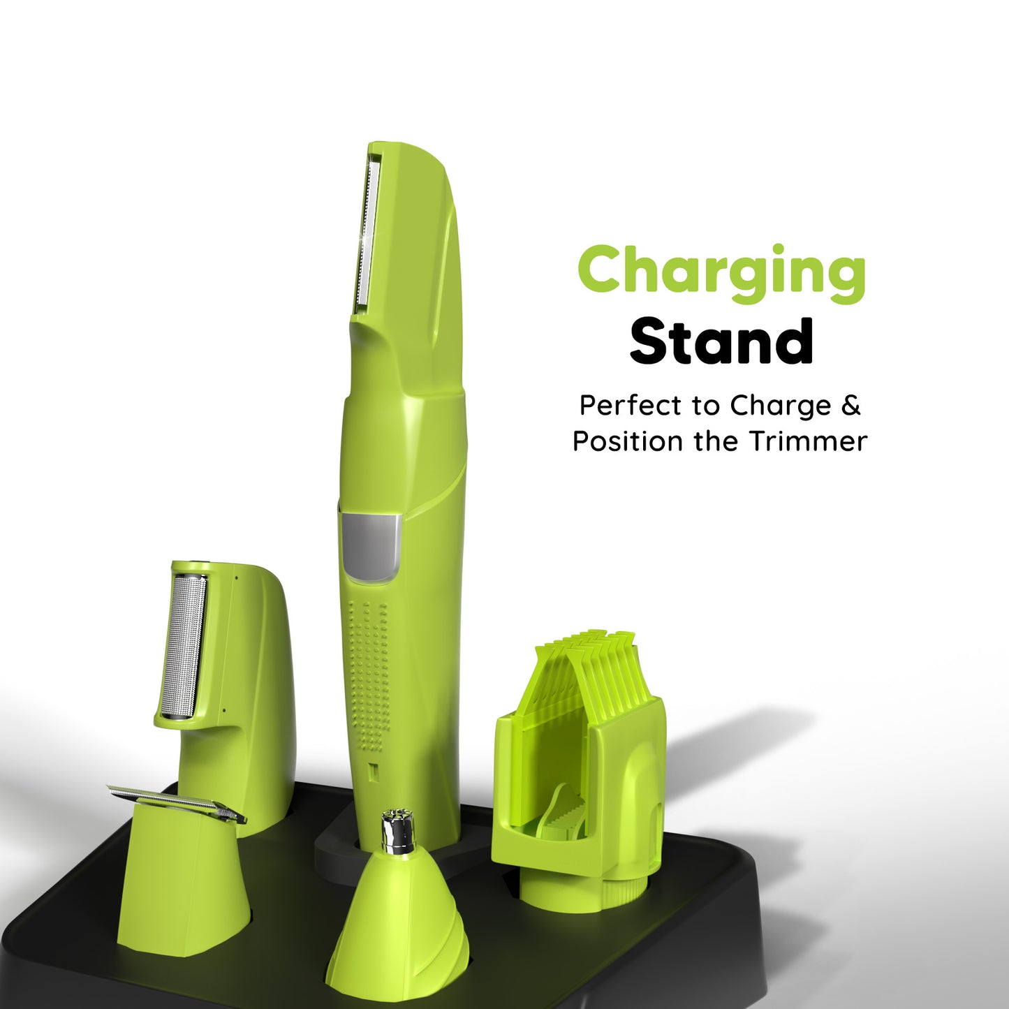 Head, Face & Body Groomer | All-in-One Rechargeable Trimmer for Men with Attachments
