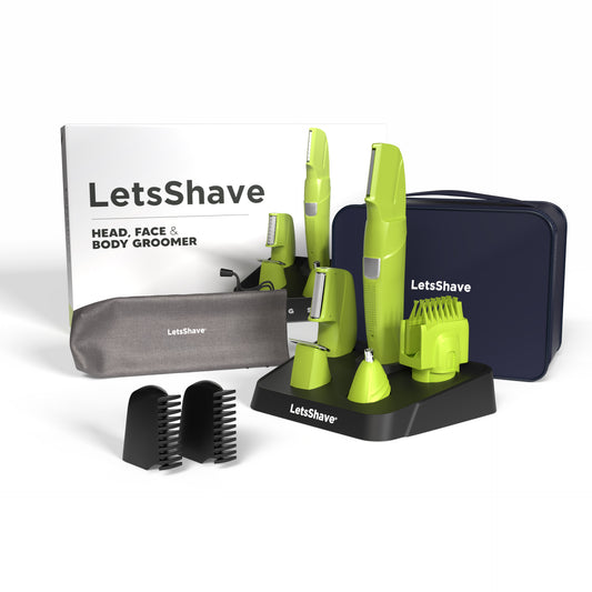 Head, Face & Body Groomer | All-in-One Rechargeable Trimmer for Men with Attachments