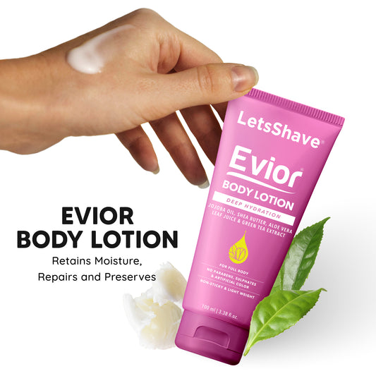 LetsShave Body Lotion & After Shave Balm Combo