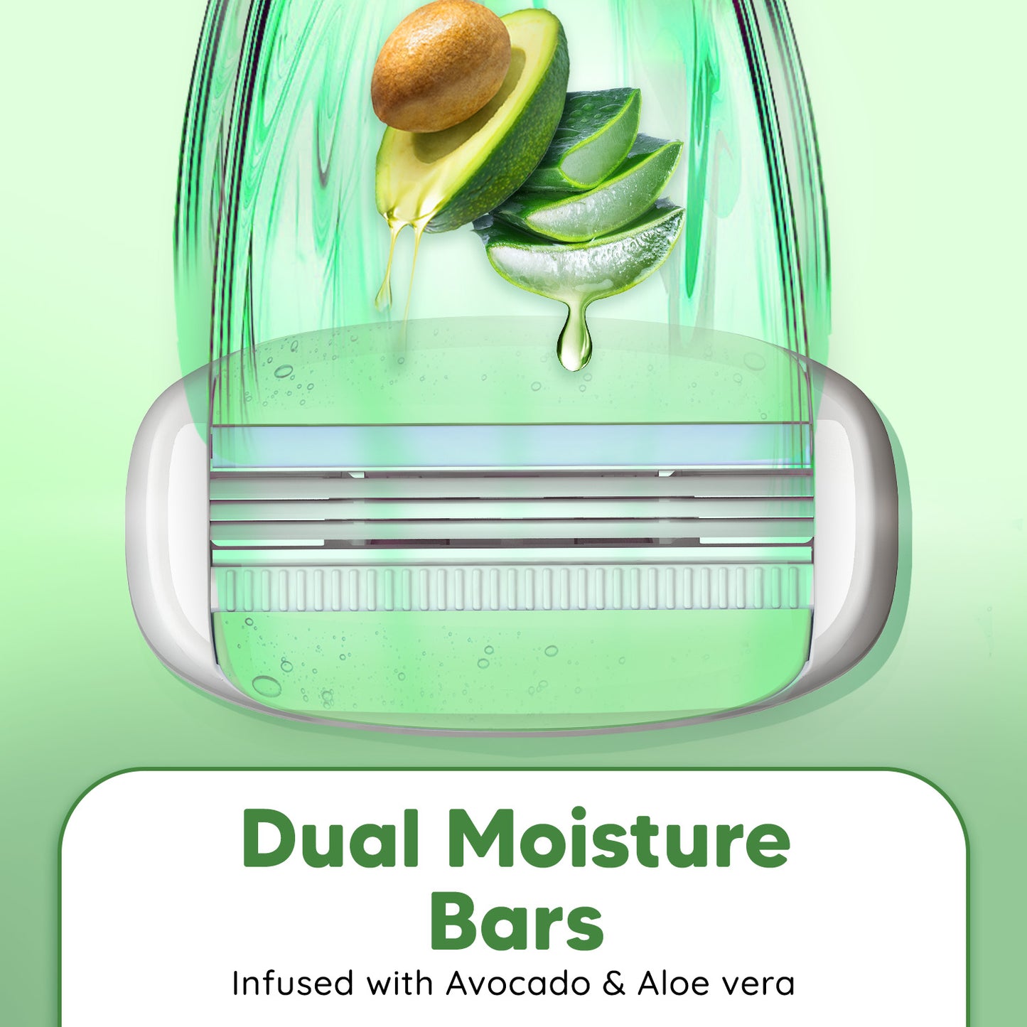 Body & Groin Razor Blade Refills | Pack of 2 | 3 Blade Cartridges with Dual Moisture Bars