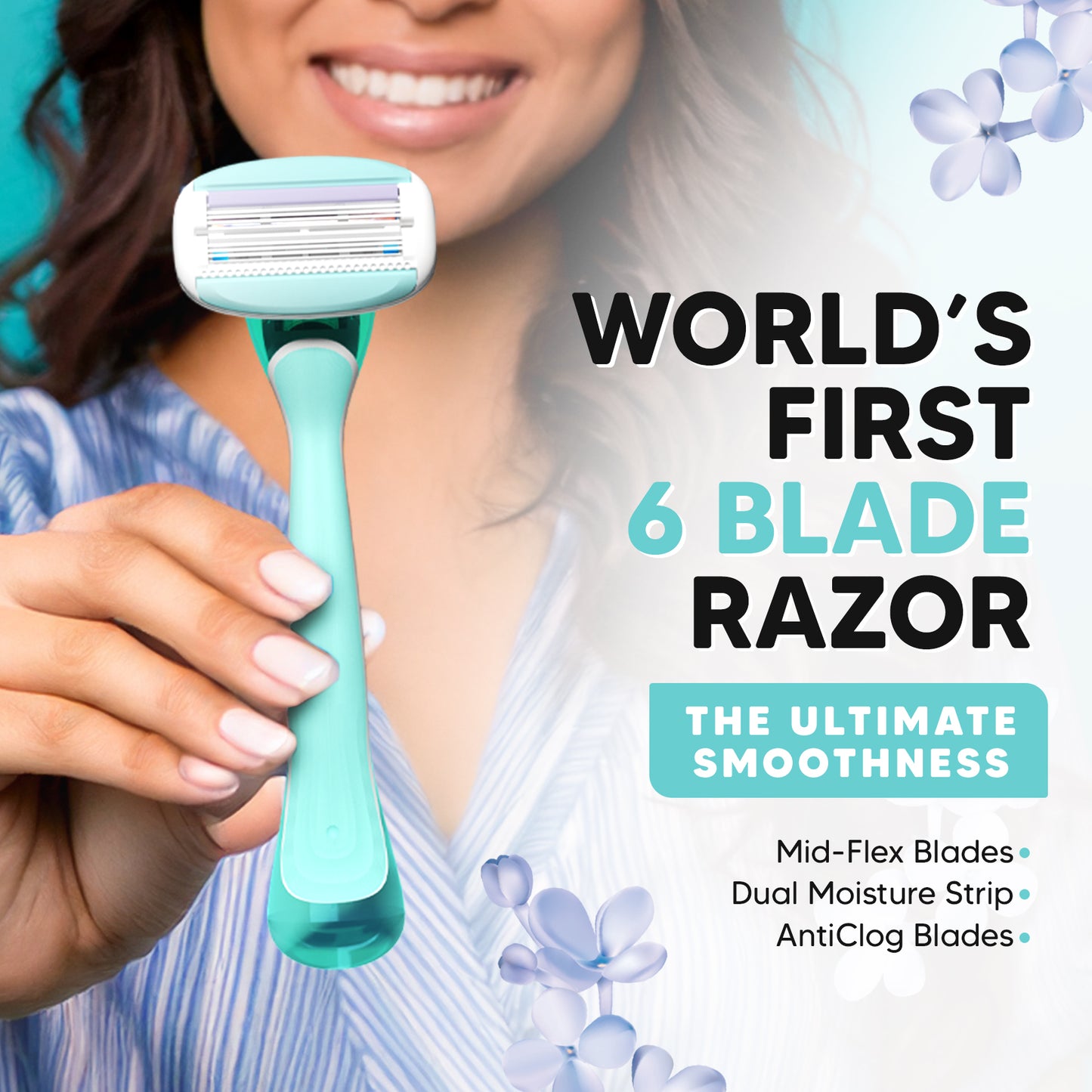 Evior 6 Razor Blades – Pack of 2 Cartridges