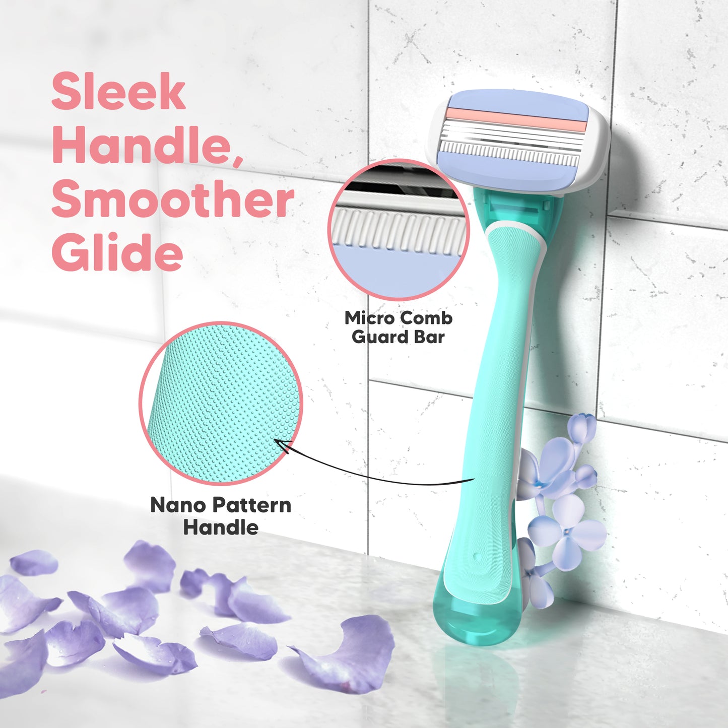 Evior 3 Sensitive Razor Value Set – 1 Handle + 2 Blades