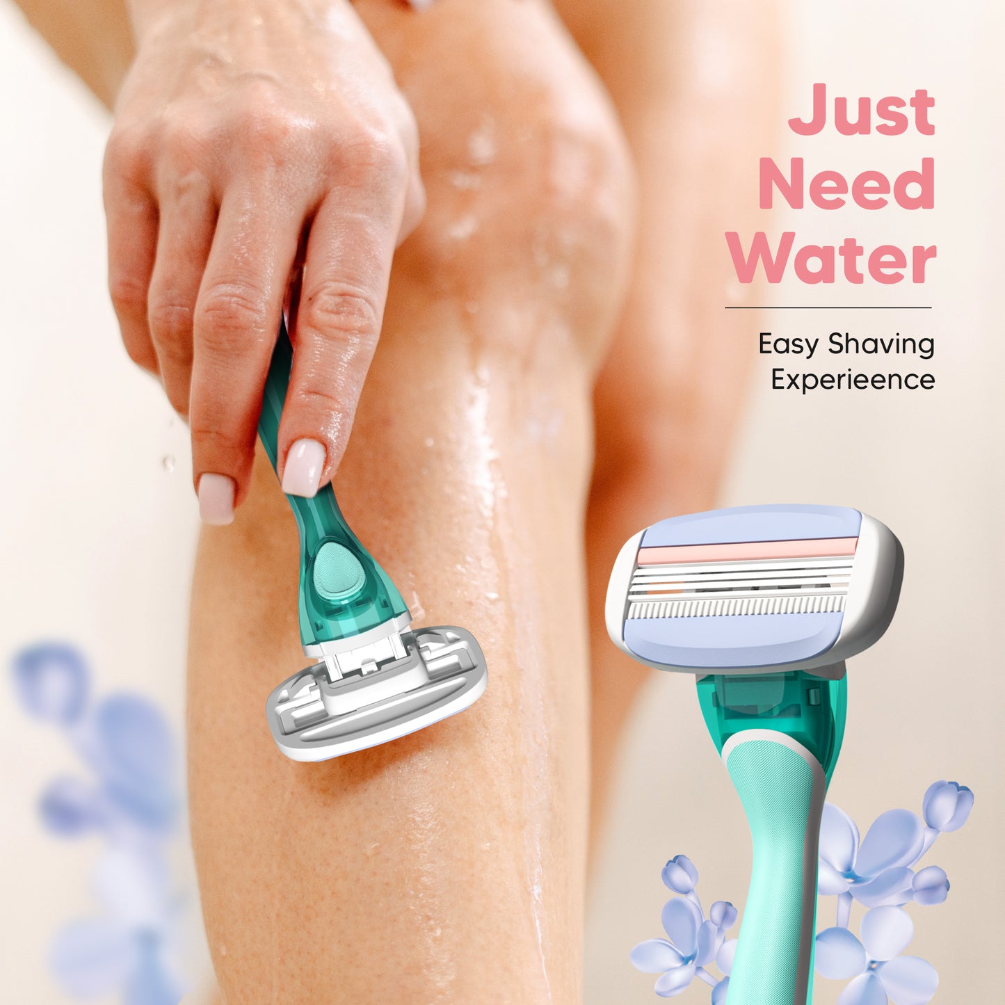 Evior 3 Sensitive Razor Value Set – 1 Handle + 2 Blades