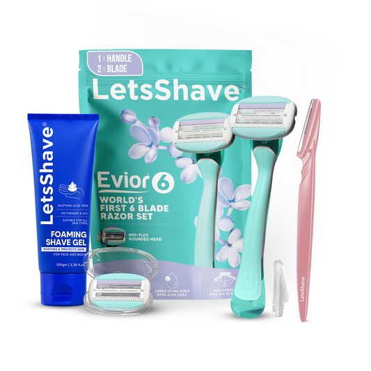 Evior 6 Complete Shaving & Face Grooming Gift Kit for Women