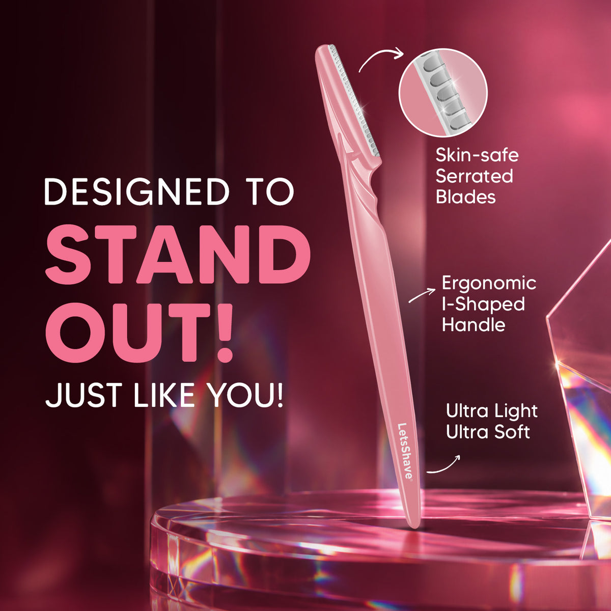 Smooth, Flawless Skin Made Easy | Evior Face Razors Pack of 3 for Gentle & Precise Hair Removal