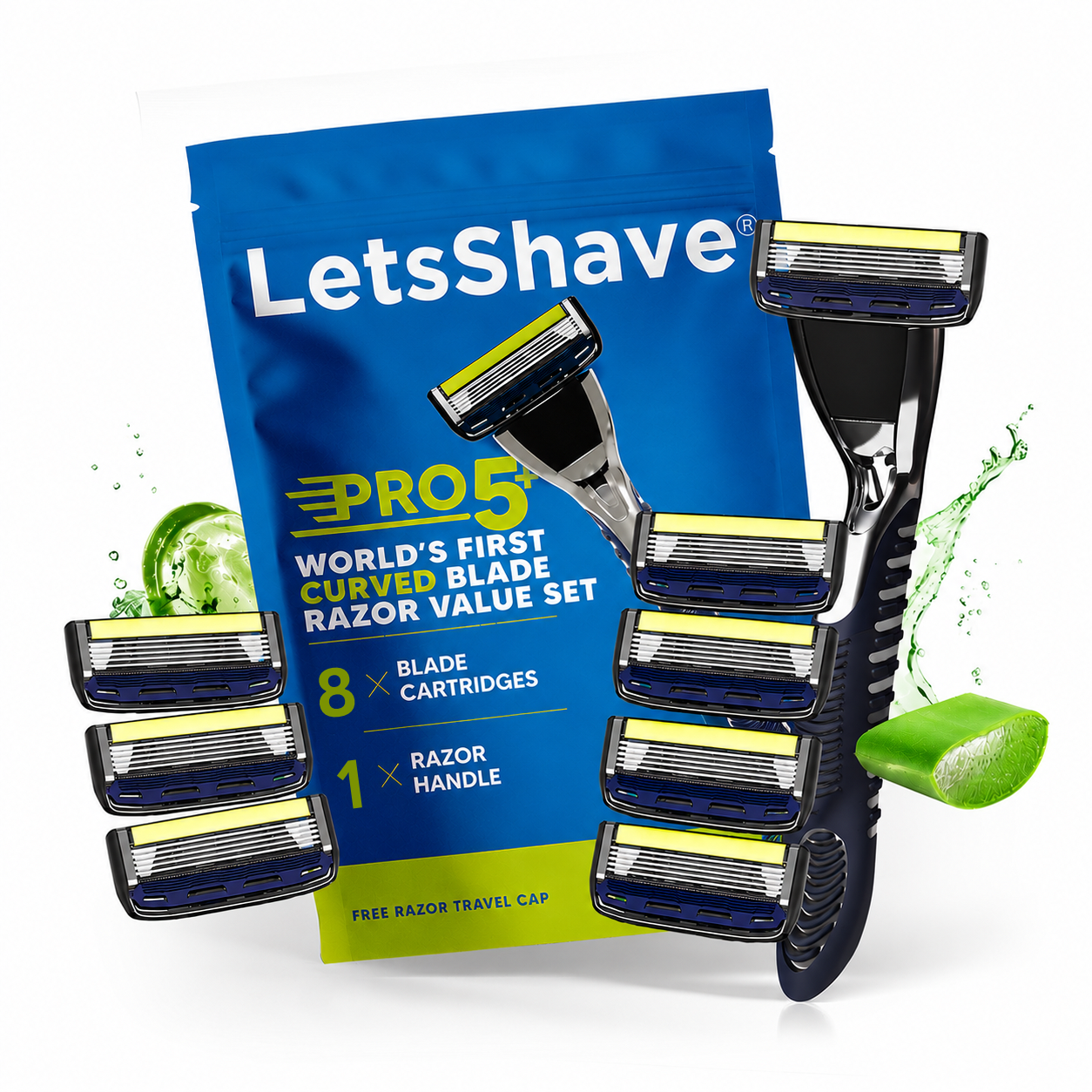 Pro 5 Plus Razor – World's First Curved Blade Razor For Men