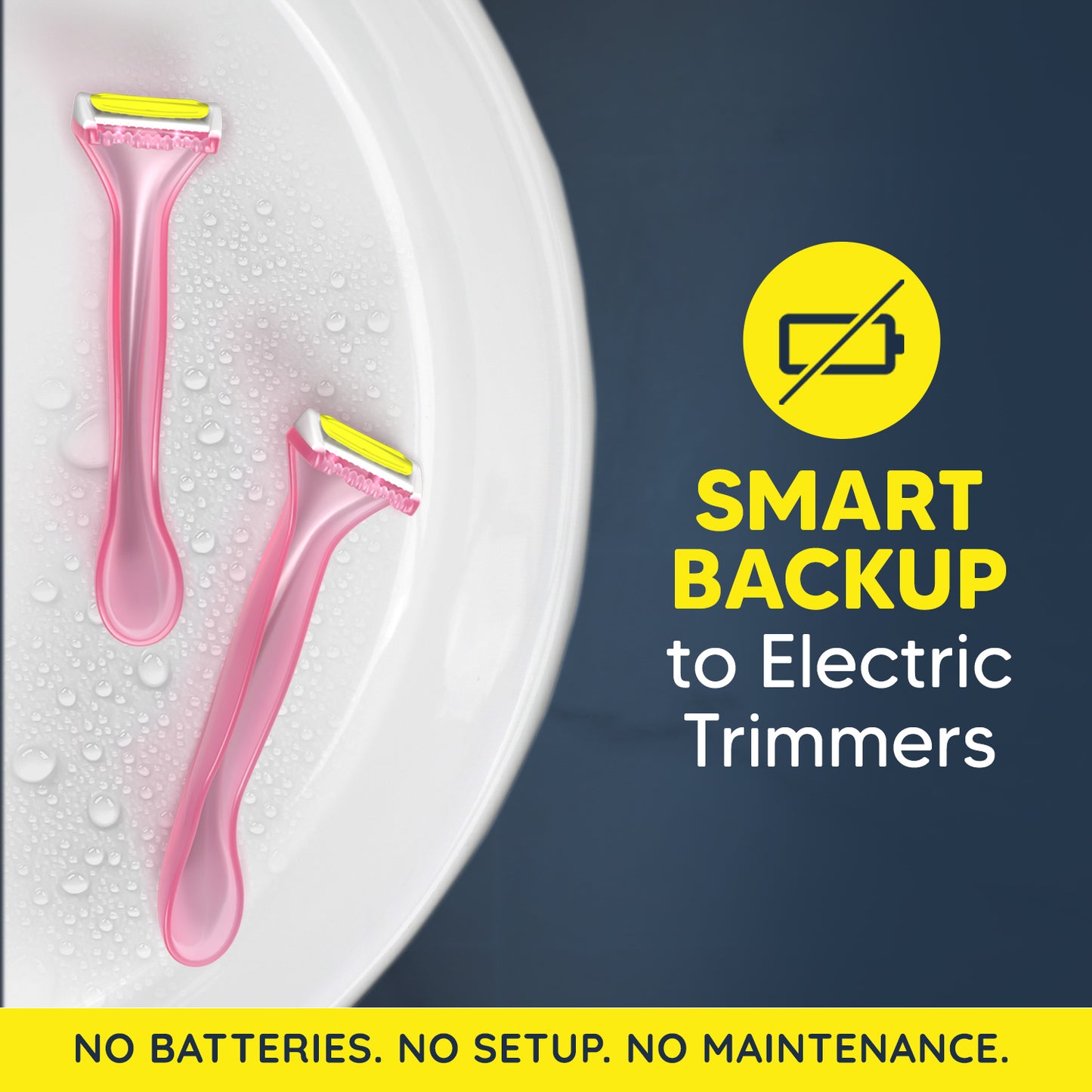 Body & Intimate Trimmer for Men – Use & Throw Razor | Pack of 3 + Free Balls Balm