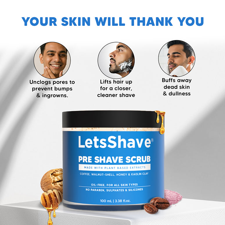 Skincare Essentials Combo – Evior Body Lotion + Pre Shave Scrub