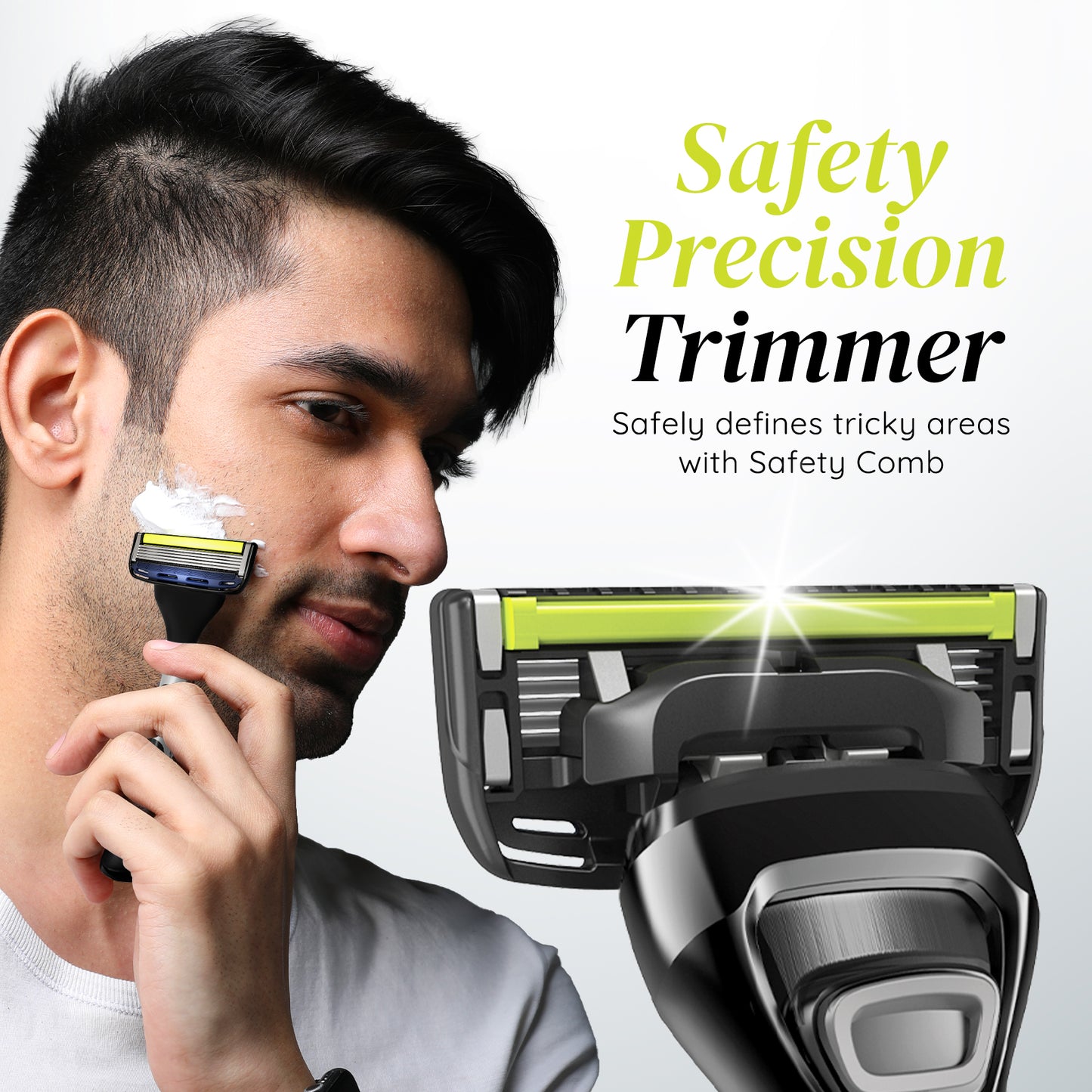 Pro 5 Razor for Men | World's First Curved 5 Blade Razor | 1 Handle + 1 Cartridge + FREE Razor Cap