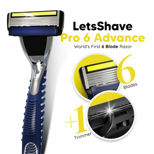 Pro 6 Advance Razor Value Set – World’s First 6-Blade Razor