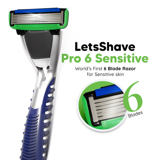 Pro 6 Sensitive Razor Blades – Pack of 4 Cartridges
