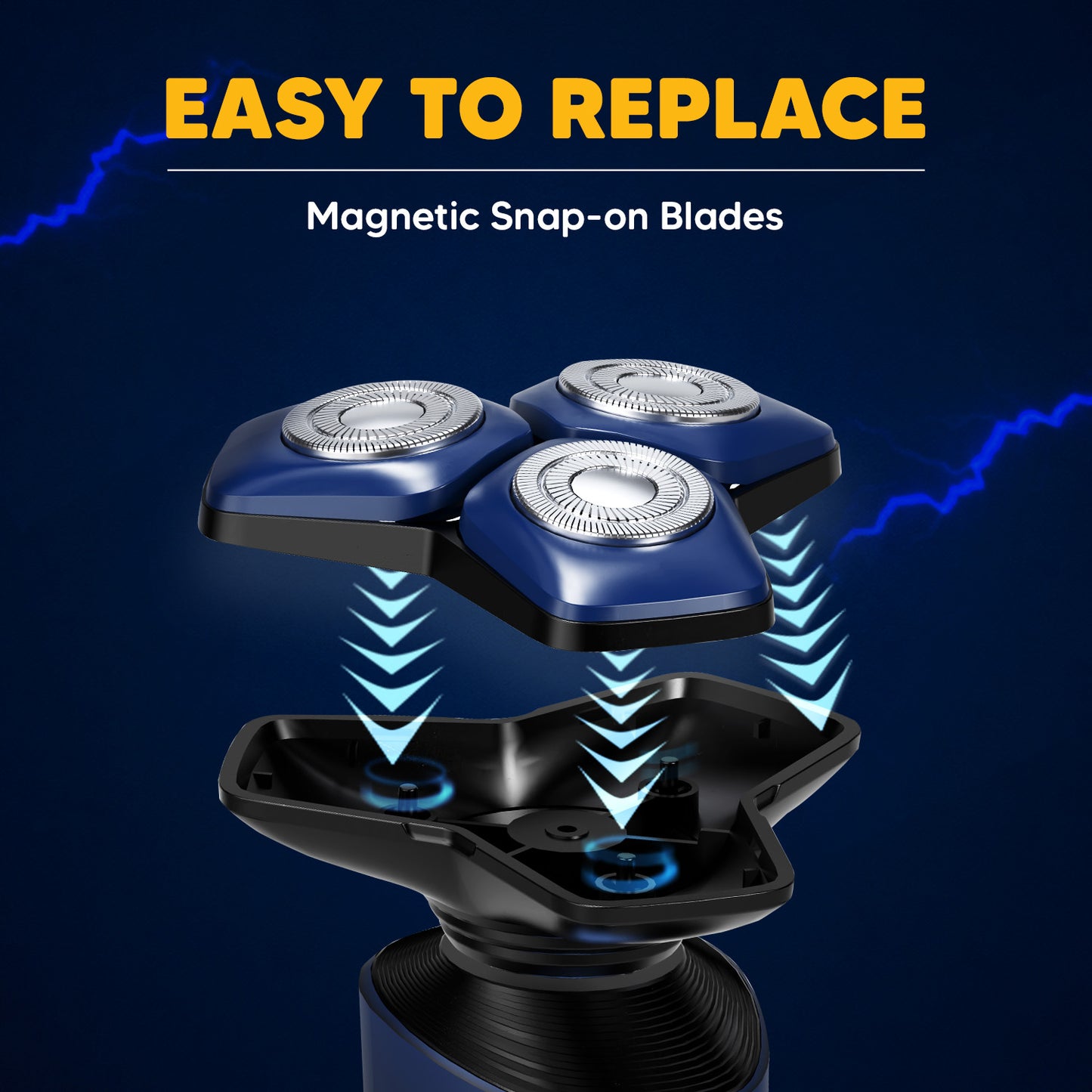 360 Pro Shaver | 6D Magnetic Only Replacement Head | 1 Qty