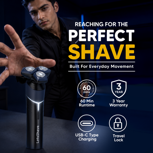 360 Pro Shaver | 6D Magnetic Head Electric Shaver for Men | Wet & Dry Grooming