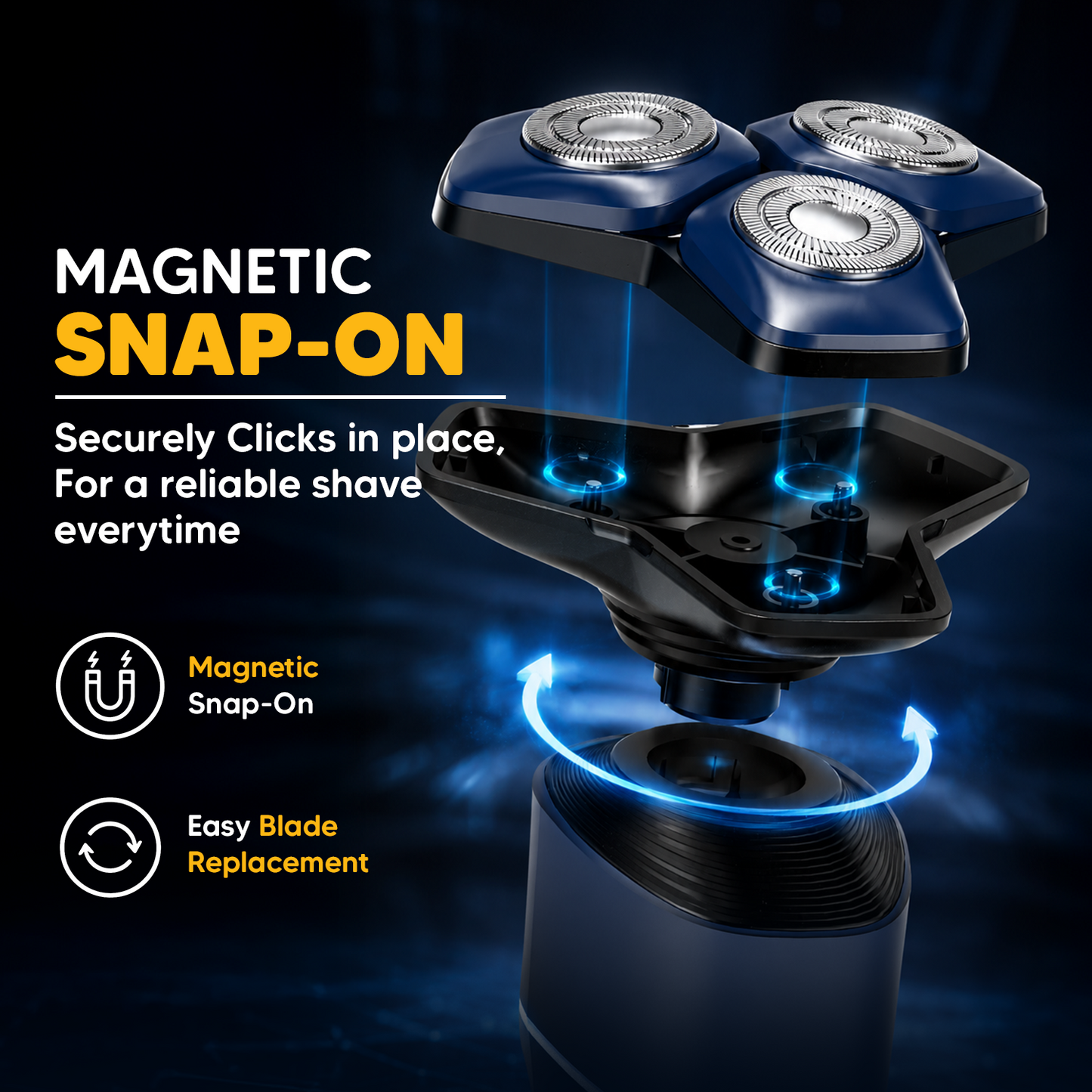 360 Pro Shaver | 6D Magnetic Only Replacement Head | 1 Qty