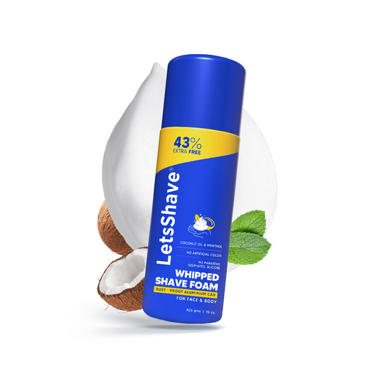 Shave Foam – Coconut Oil & Menthol (Whipped Texture) | 425 g | 43% Extra Free
