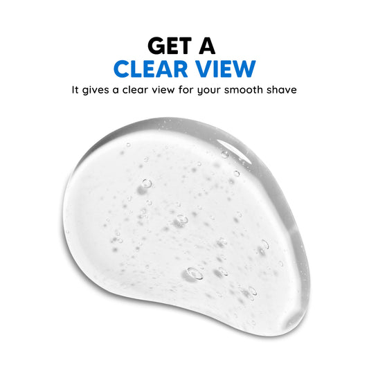 LetsShave Transparent Shave Gel & Alum Stone Bar Combo | Aloe Vera, Chamomile & Natural Healer