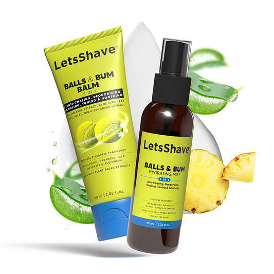 Balls Balm & Balls & Bum Mist Combo – Complete Anti-Chafing & Odour Control Care