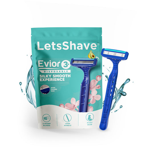 Evior 3+ Disposable Razor – Silky Smooth 3-Blade Experience
