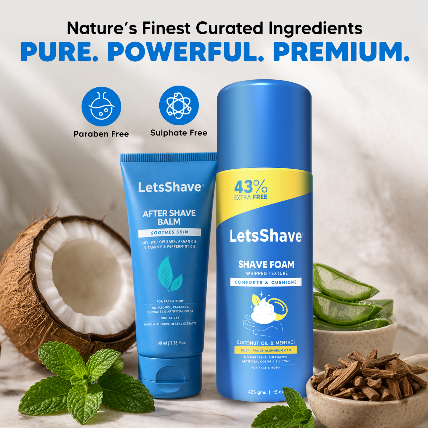 Shave Foam (425g) + After Shave Balm (100ml) Combo