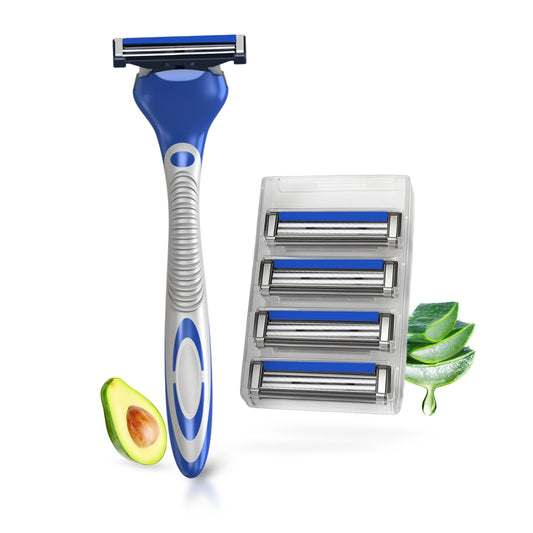 Pro 2 Max Twin Blade Razor for Men with Pack of 5 Cartridges