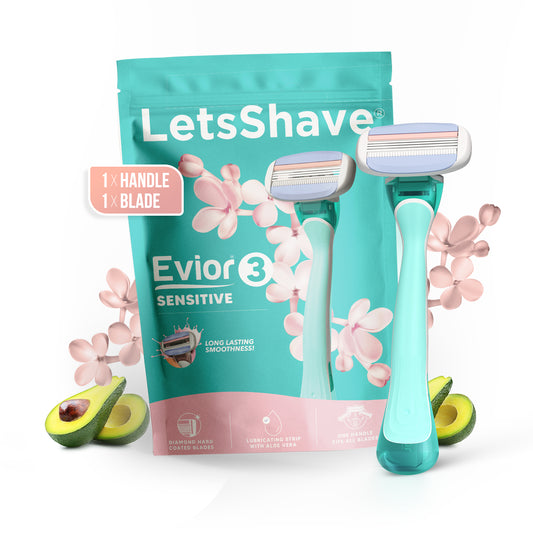 Evior 3 Sensitive Razor | 1 Handle + 1 Blade | Special Price
