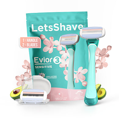 Evior 3 Sensitive Razor Value Set – 1 Handle + 2 Blades