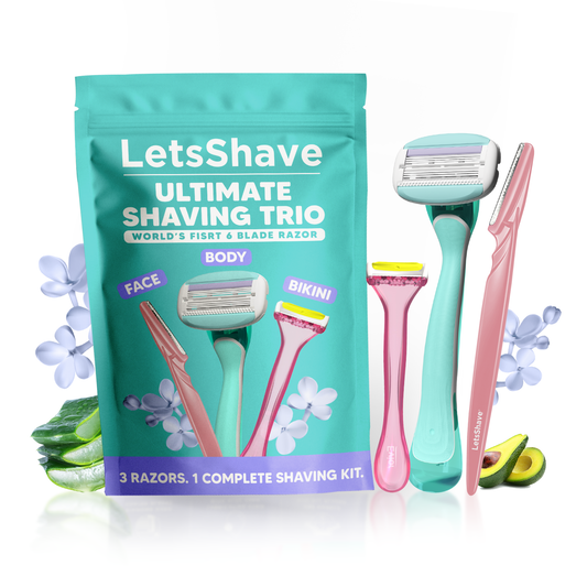 Ultimate Shaving Trio for Women | Face, Body & Bikini Razors | 6 Blade System | Smooth, Gentle & Precise Grooming
