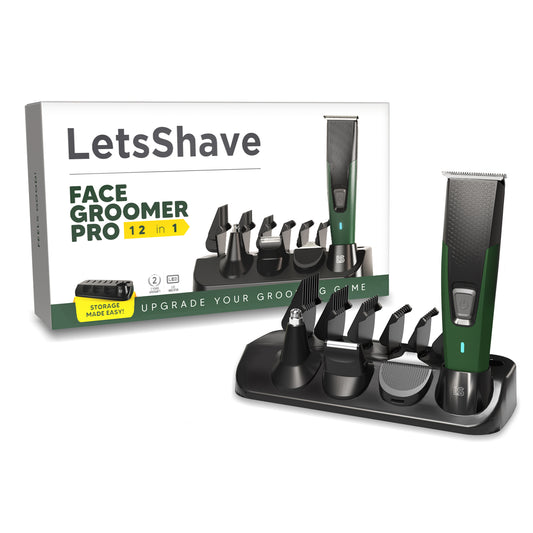 Face Groomer Pro 12-in-1 | All-in-One Beard, Hair & Detail Trimmer