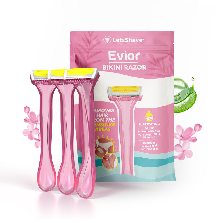 Evior Bikini Razor for Women | Pack of 3 | Gentle & Safe Shave ...