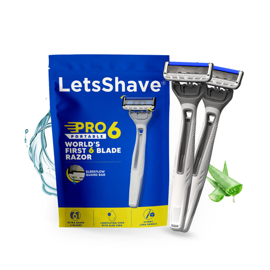 Pro 6 Portable | World's First 6 Blade Disposable Razor