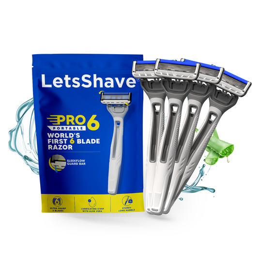 Pro 6 Portable | World's First 6 Blade Disposable Razor