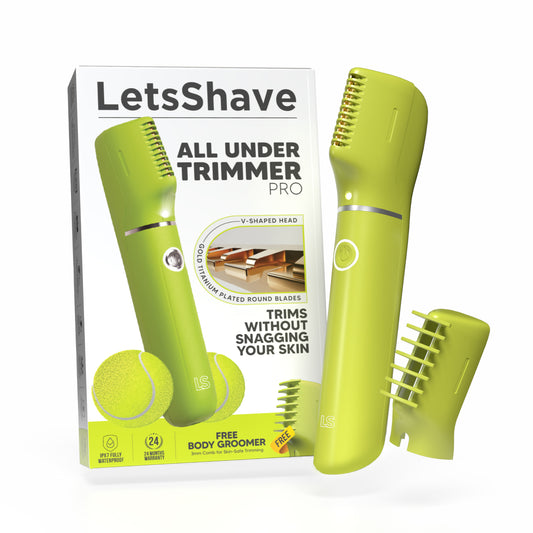 All Under Trimmer Pro | For Women | Pain-Free Waterproof Bikini & Body Trimmer with Gold Titanium Blades