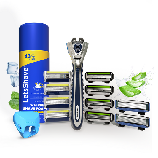 1-Year Shaving Kit | World’s first 6-Blade Complete Shaving Kit for Men