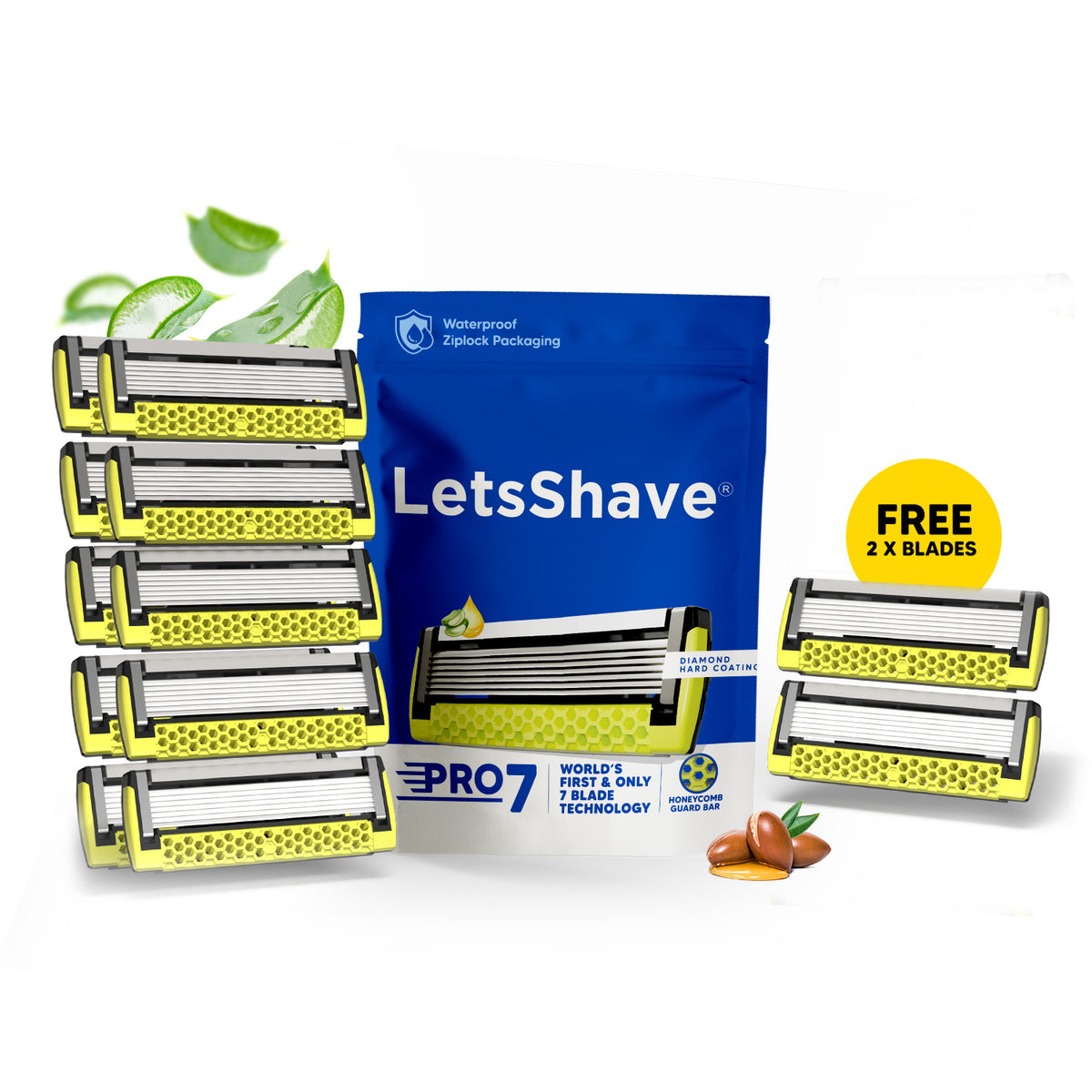 Pro 7 Max | Razor Blade Refills for Men  | World's First & Only 7 Blade Technology