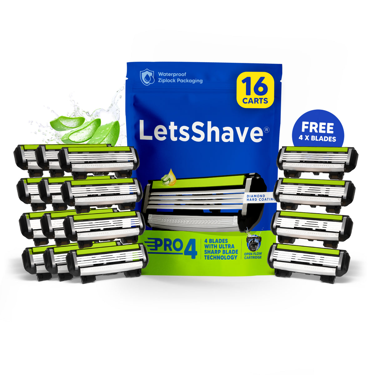 Pro 4 | Ultra-Sharp 4-Blade Cartridges Shaving System