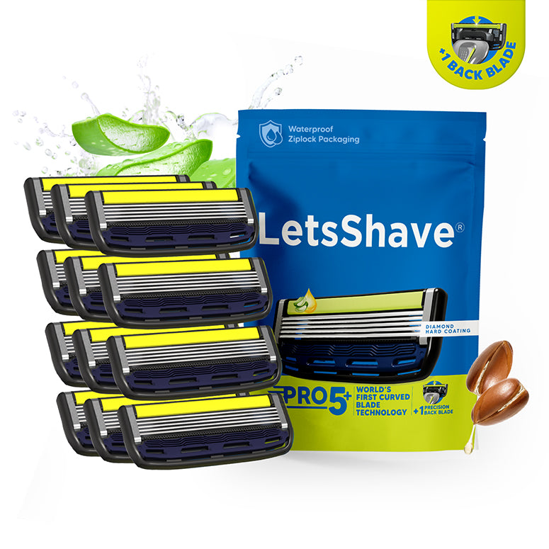 Pro 5 Plus | World's First Curved Blade Razor Cartridges
