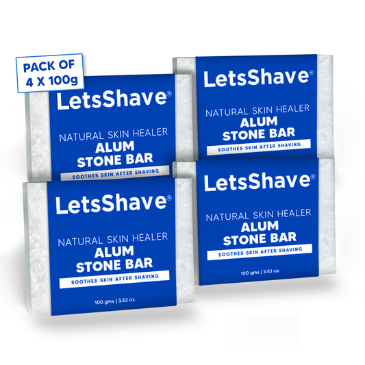 Alum Stone Bar (Fitkari) | Natural Skin Healer & After Shave Care 100g(Pack of 4)