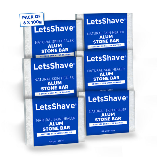 Alum Stone Bar (Fitkari) | Natural Skin Healer & After Shave Care 100g(Pack of 6)