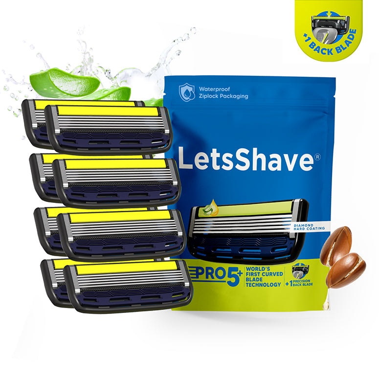 Pro 5 Plus | World's First Curved Blade Razor Cartridges
