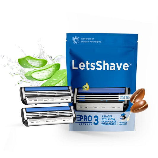 LetsShave Pro 3 Advance Shaving Razor Blades Pack of 2 – blades for men