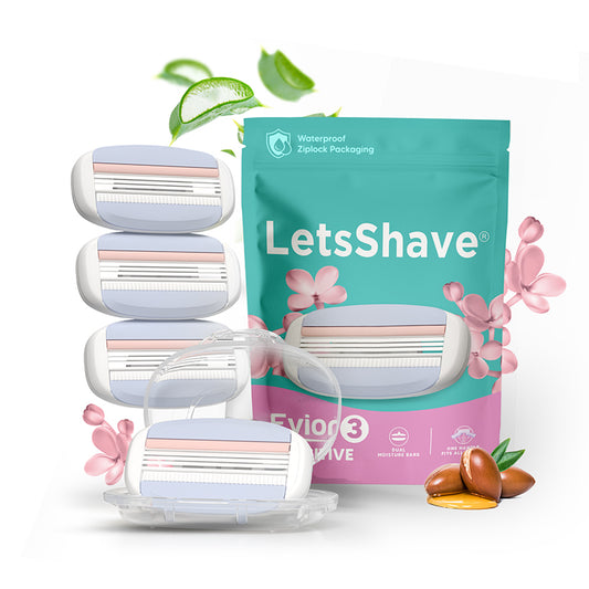 Evior 3 Sensitive Razor Blades – Pack of 4 Cartridges