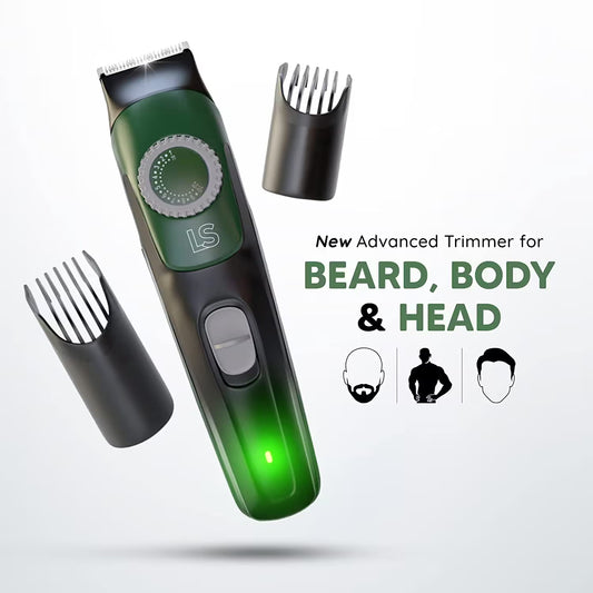 Beard, Body & Head Trimmer | 38 Precision Length Settings | Self-Sharpening Stainless Steel Blades | Corded & Cordless