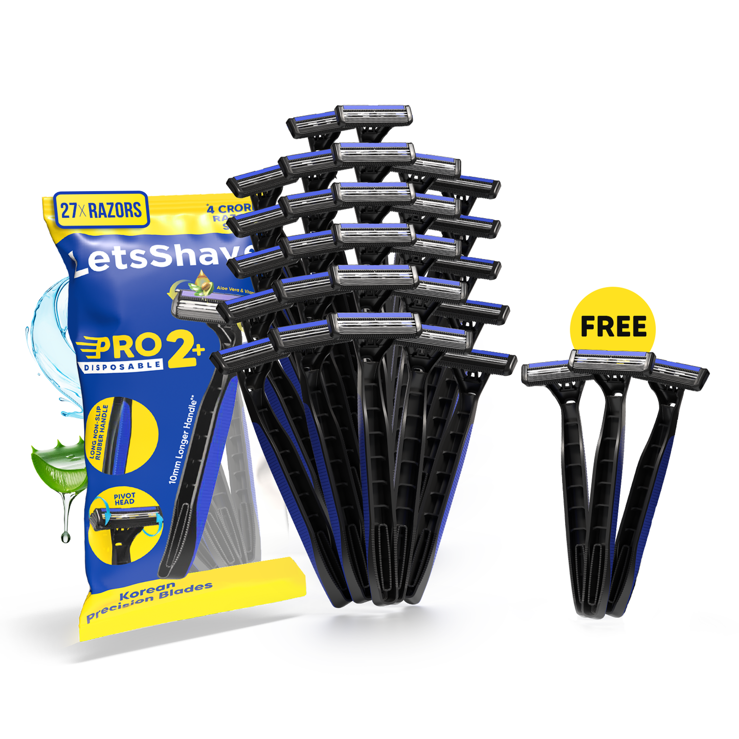 Pro 2+ Disposable Razors Pack of 30 (27 + 3 Free)