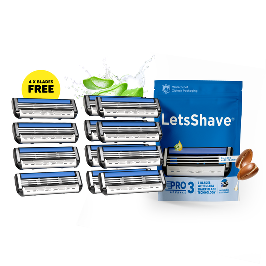 Pro 3 Advance | Ultra-Sharp 3 Blade Razor Cartridges | Pack Of 8 ( Get 4 Extra Free)