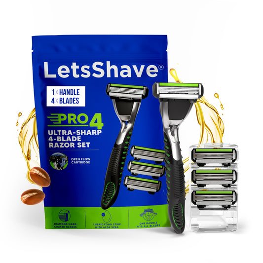 Pro 4 Razor Value Set – Ultra-Sharp 4-Blade Shaving System