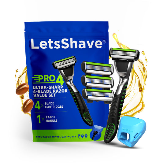 Pro 4 Razor Value Set – Ultra-Sharp 4-Blade Shaving System